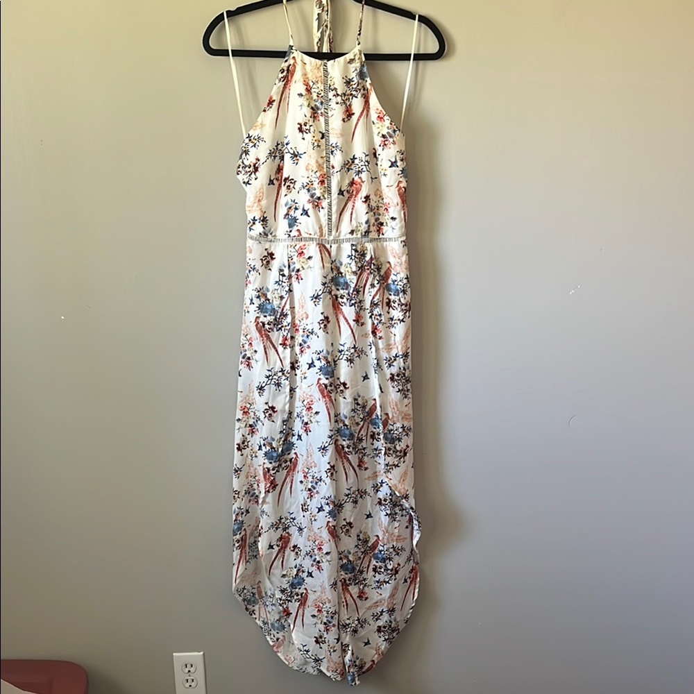 Floral Halter Maxi Dress